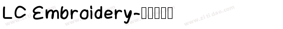 LC Embroidery字体转换